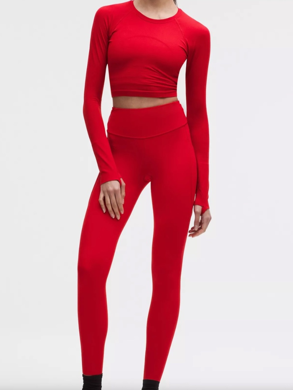 NWOT Lululemon Athletica Red Leggings Size 0